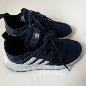 Boys Blue and White Adidas Tennis Shoes